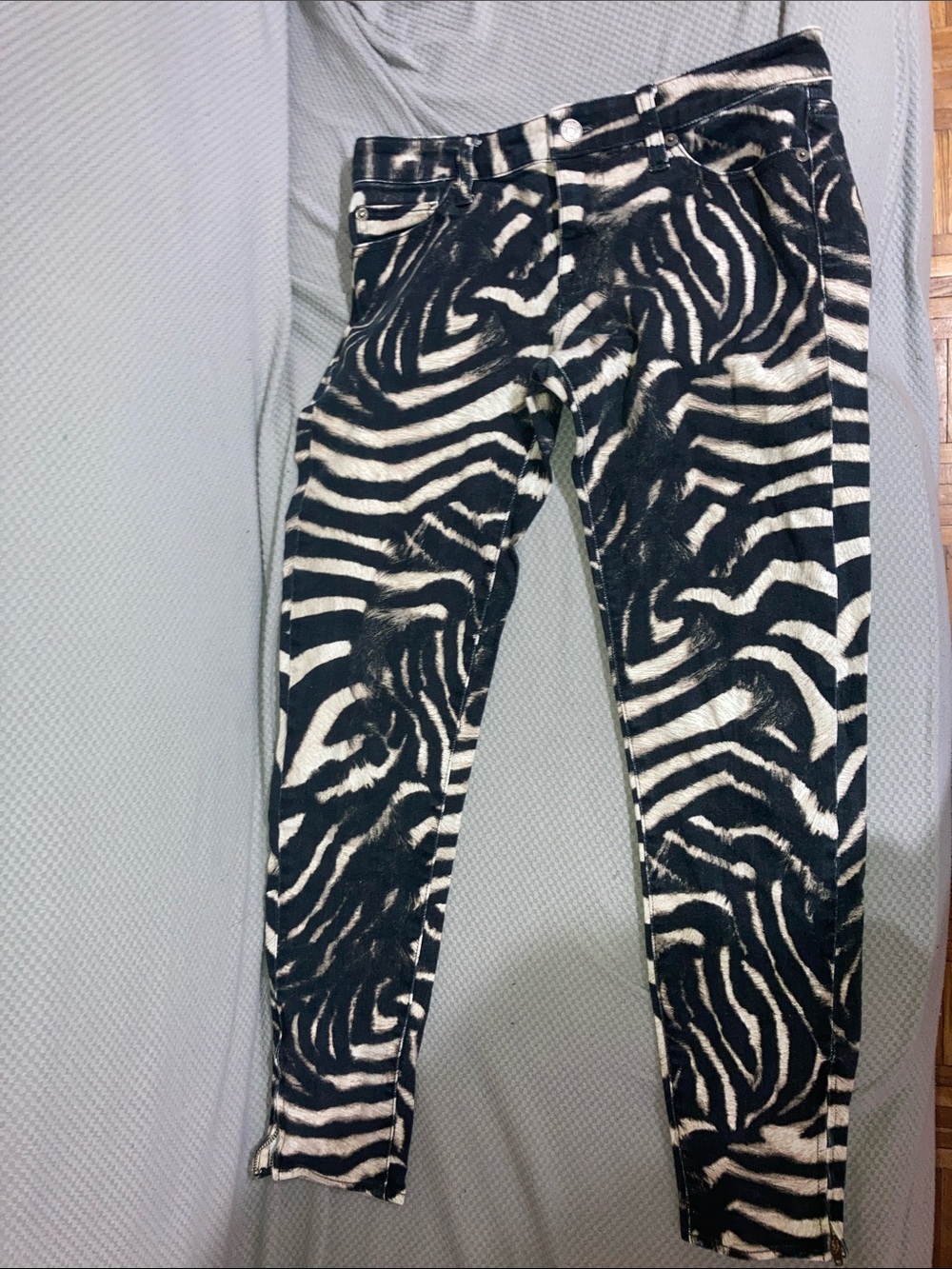 Denim & Supply Ralph Lauren Black & White Zebra-Print Kids Jeans